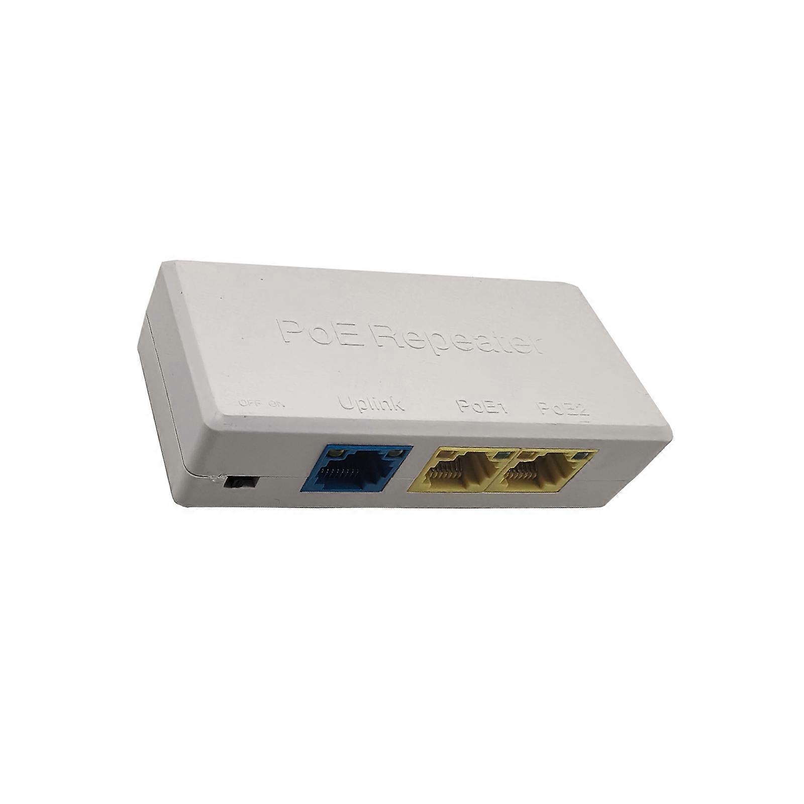 Energy Efficient 100Mbps PoE Splitter From Heat Resistant Plastic Offering Dependable Operation In Business Networking Multicolor