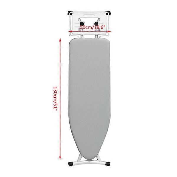 Polyester ironing board cover High temperature resistant double layer ironing board cover Gray 130*50cm