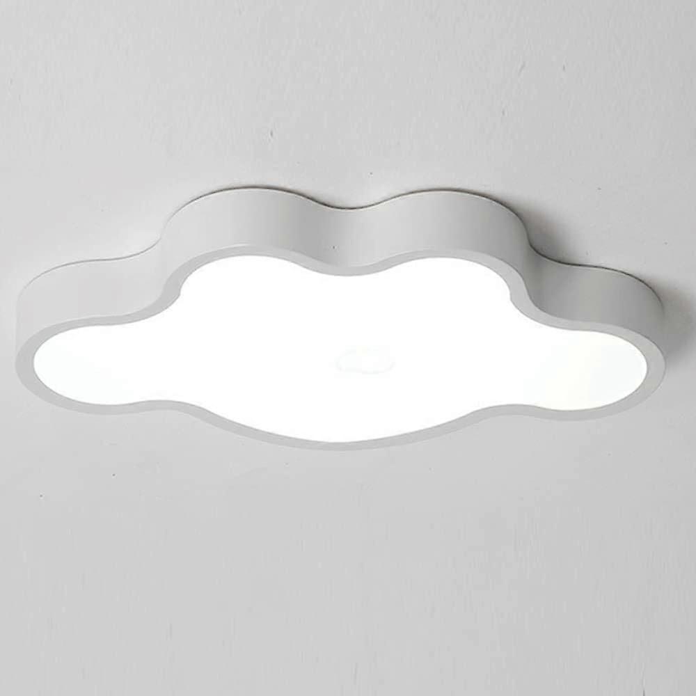 LED Ceiling Light Ultra Thin Modern Cloud Shape with Adjustable Color Temperature for Bedroom Kids Room and Hallway White