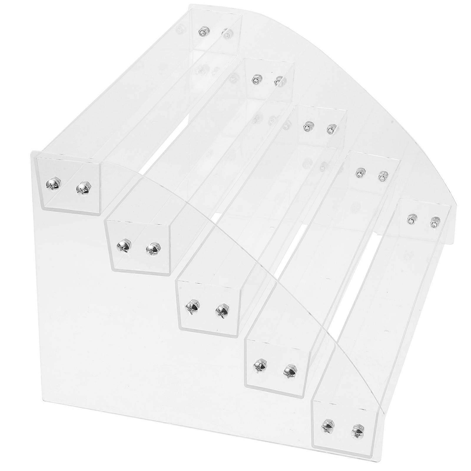 Acrylic Desktop Rack Card Holder for Greeting Cards with Five Layers