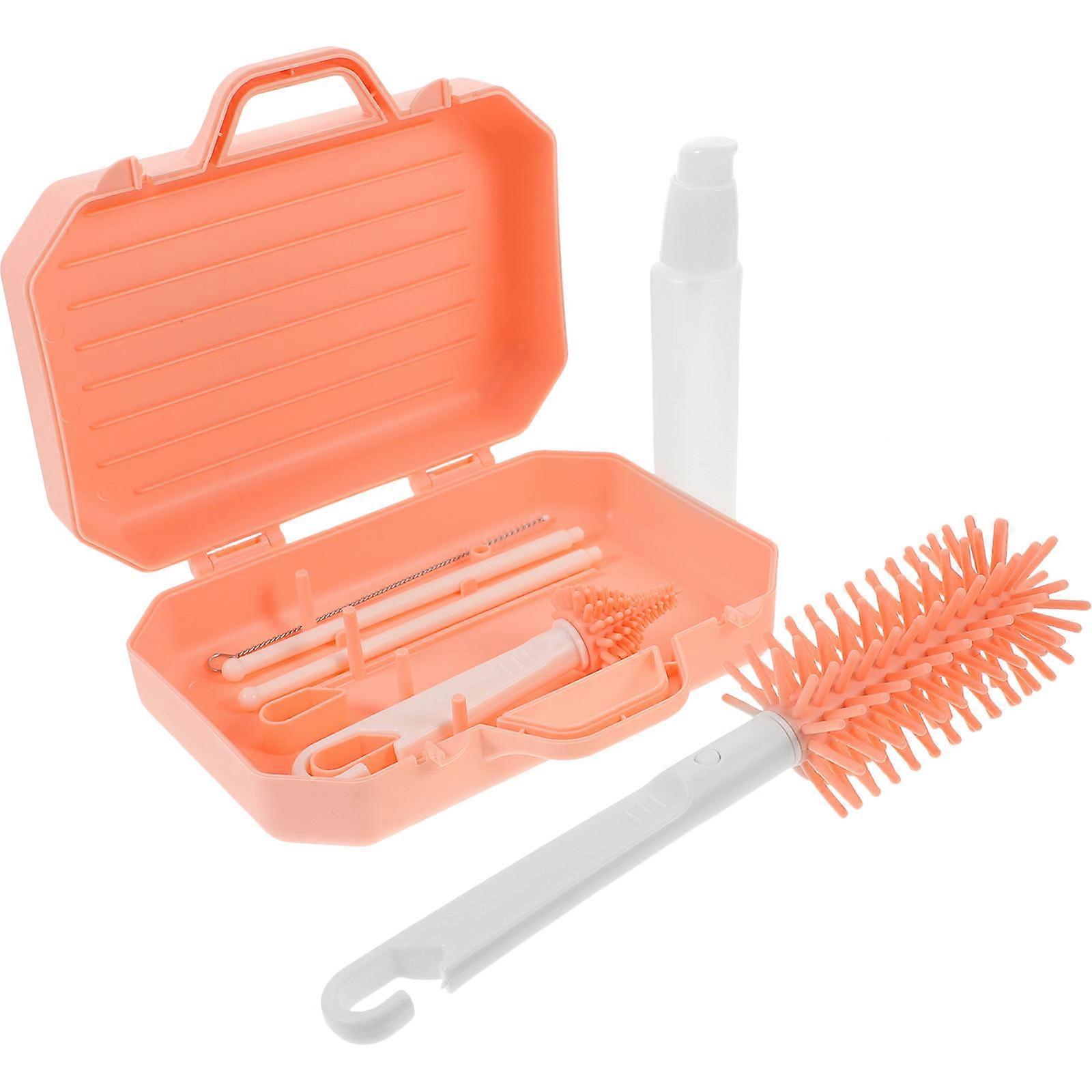 Milk Bottle Brush Set Bottle Cleaner Brush for Home Use 3Sets with Rack