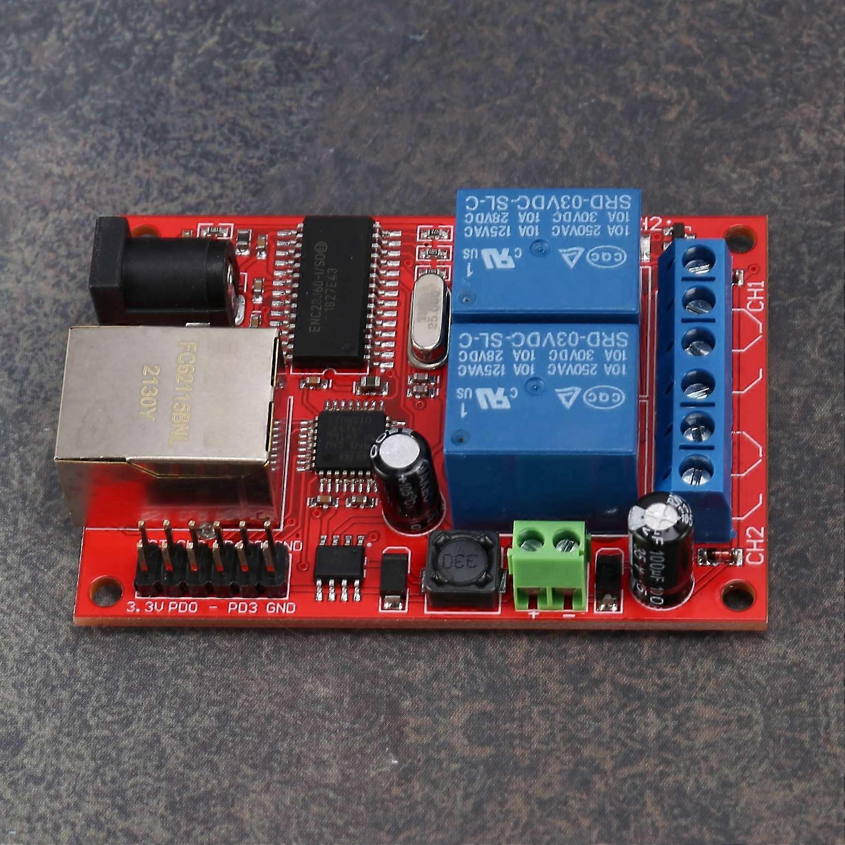 3X LAN Ethernet 2-Way Relay Board Delay Switch TCP/UDP Controller Module WEB Server