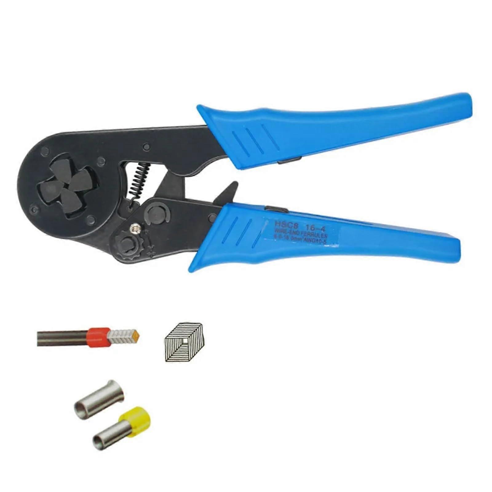 SelfAdjusting Crimping Tool for Insulated Terminals AWG 126 Cable End Sleeves 416mm²