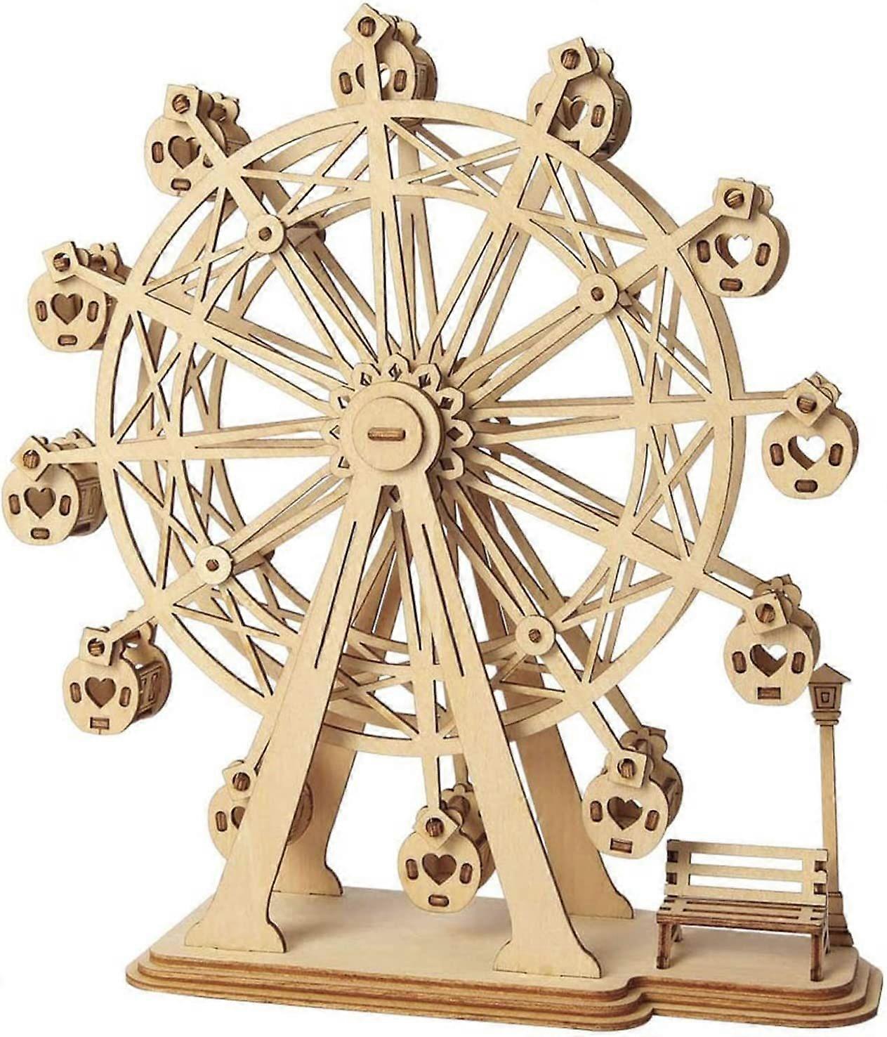 Ferris wheel 3D wooden construction kit for self-assembly fast