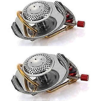 2pcs Gasbrenner für Trangia-Gasbrenner, Camping-Gasherdsystem Anpassen der Gasumwandlung für Trangia-Ofen GS2000 CE-zugelassen für die meisten Alkoholöfen W