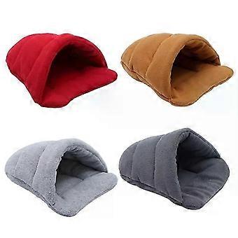 Joli nid pour hamster, hérisson, cachette pour petits animaux, accessoires pour cage, maison chaude pour lapin, coussin en peluche 090C