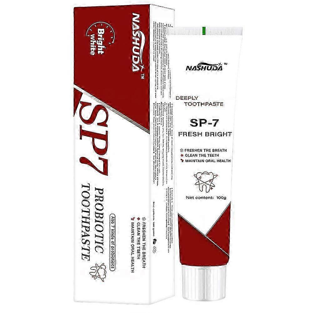 SP-7 probiotic toothpaste deeply clean the of teeth and gums