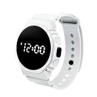 Nieuw rond wit LED-horloge voor vrije tijd, buitensporten en studenten.
