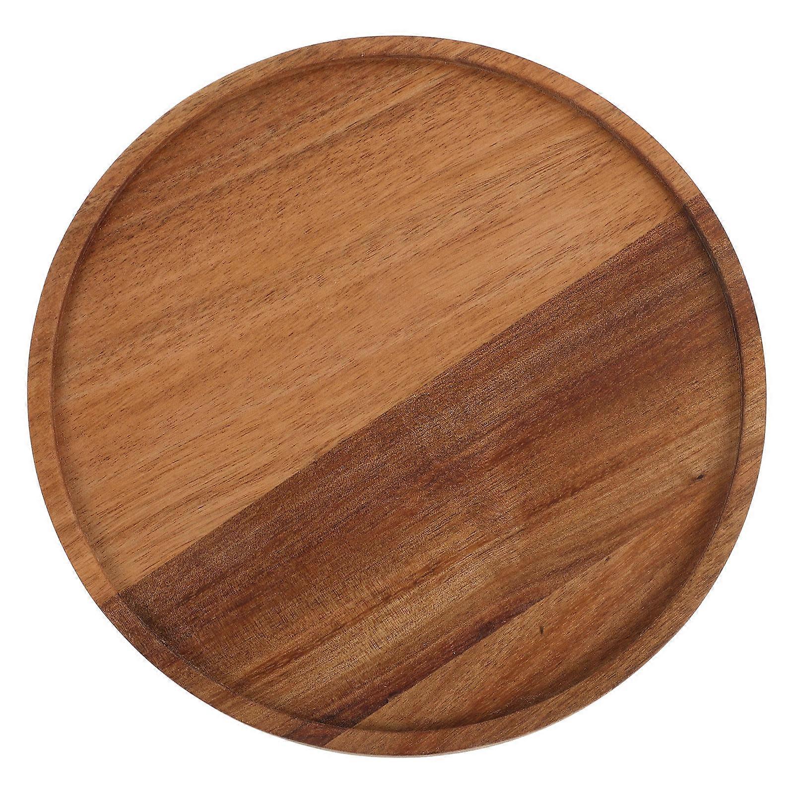 Wooden Tray Kitchen Turntable Storage Tray for Serving 1 Piece