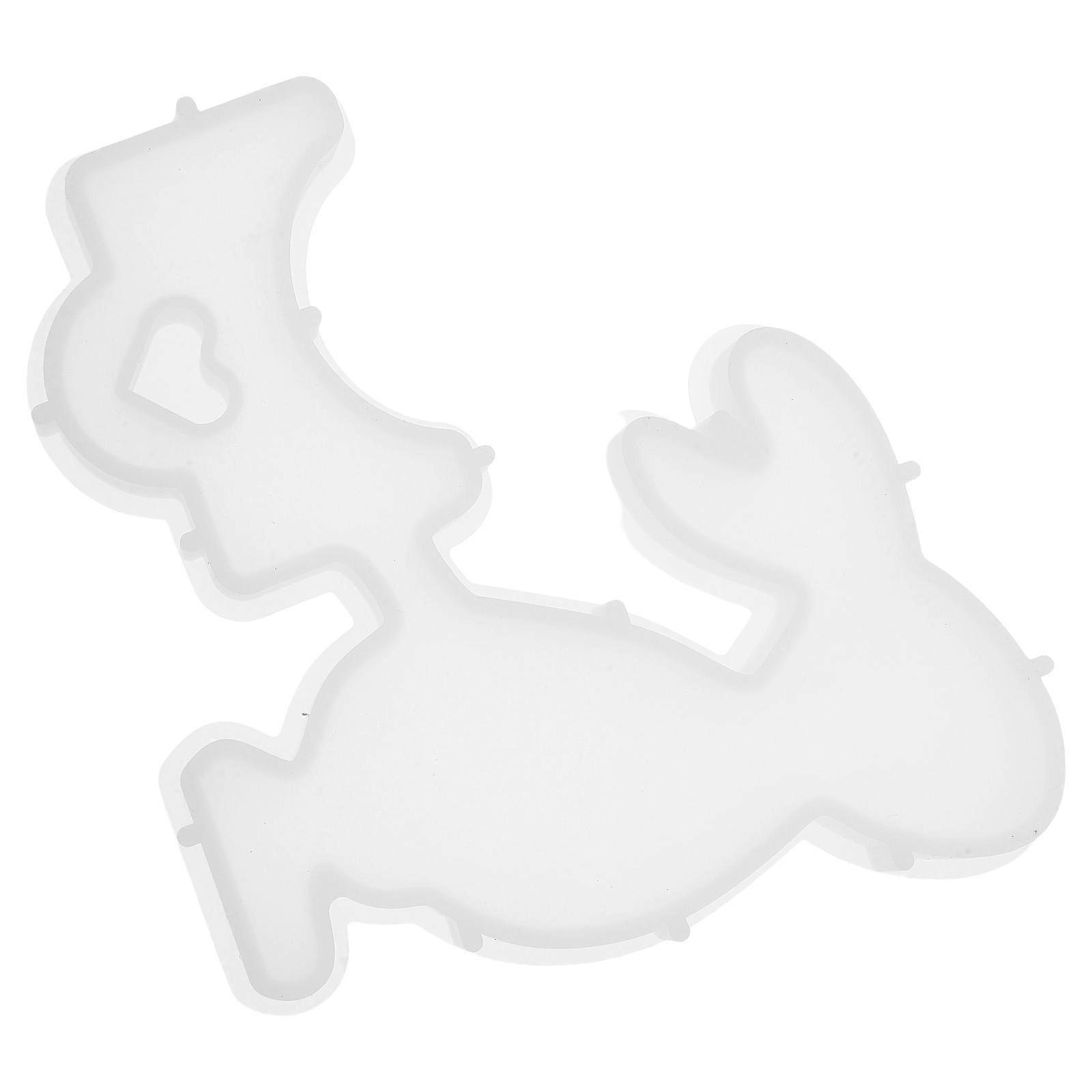 Silicone Easter Rabbit Mold for Craft White Flexible DIY Silicone Mold