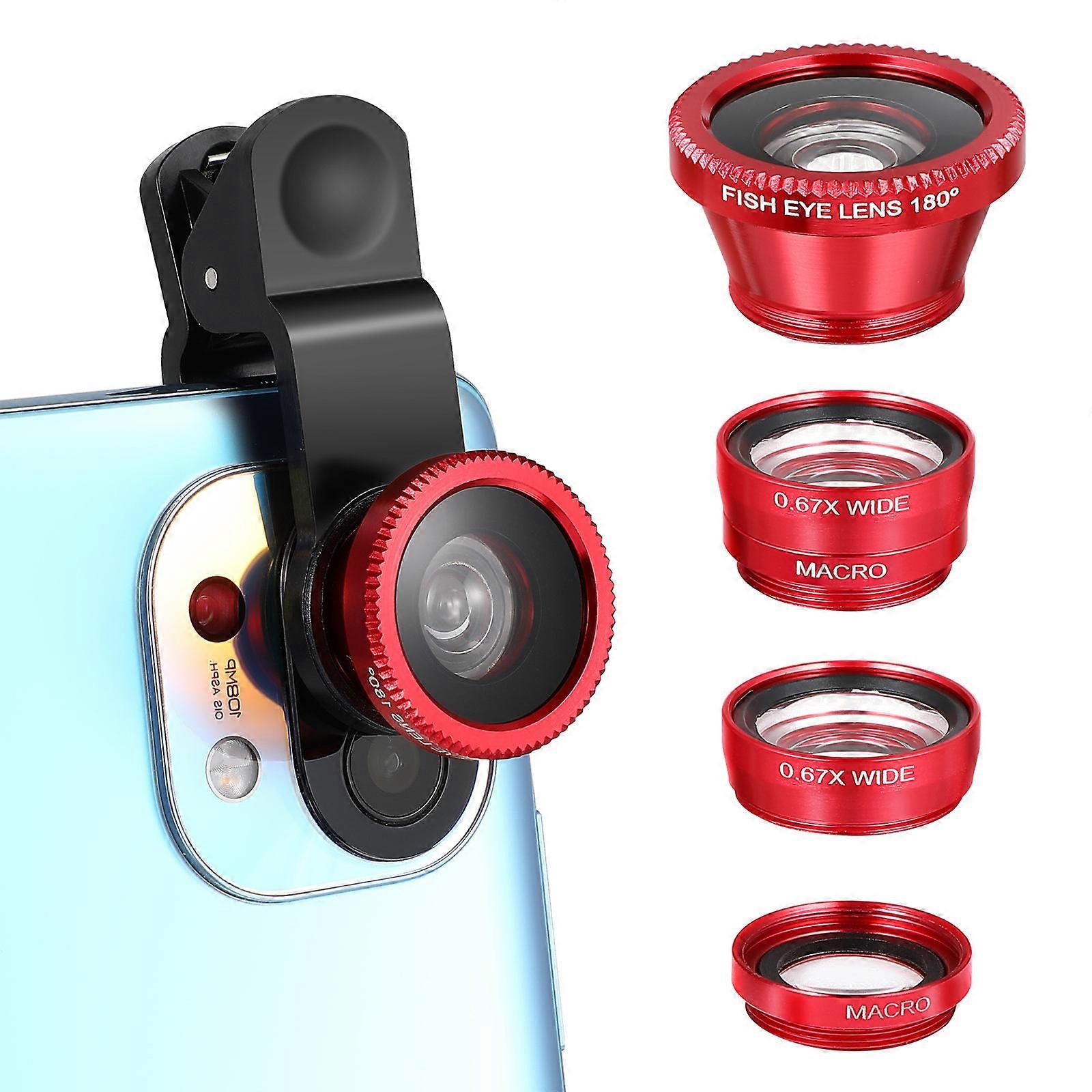 Smartphone Camera Lens Solustre 3 in 1 Universal Lens Kit 2Sets