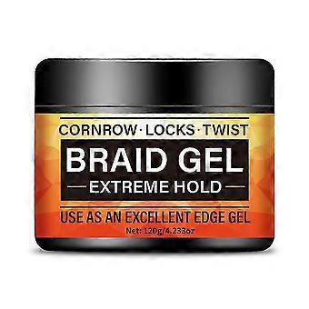 25-26 Extreme Hold Braid Gel | High Shine | Frizz & Flake-Free Edge Control | Slick & Style Braids, Locks, Twists, Cornrows, 120G