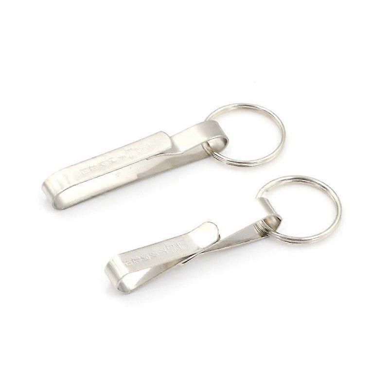 Stainless Steel Compact Quick Release Keychain Belt Clip Key Ring Holder