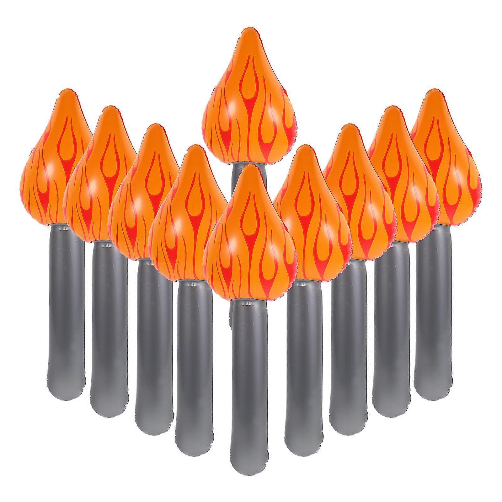 PVC Inflatable Torch Toy for Stage Performance with 40Pcs Ornaments