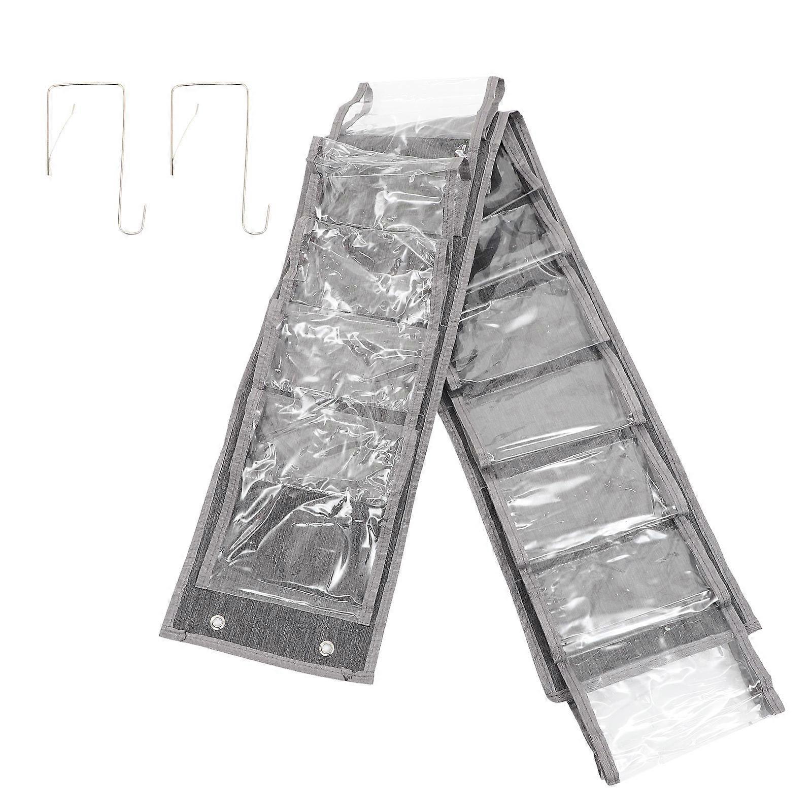 Multiple Grids Clothes Hanging Bag Practical Storage Bag 2Pcs