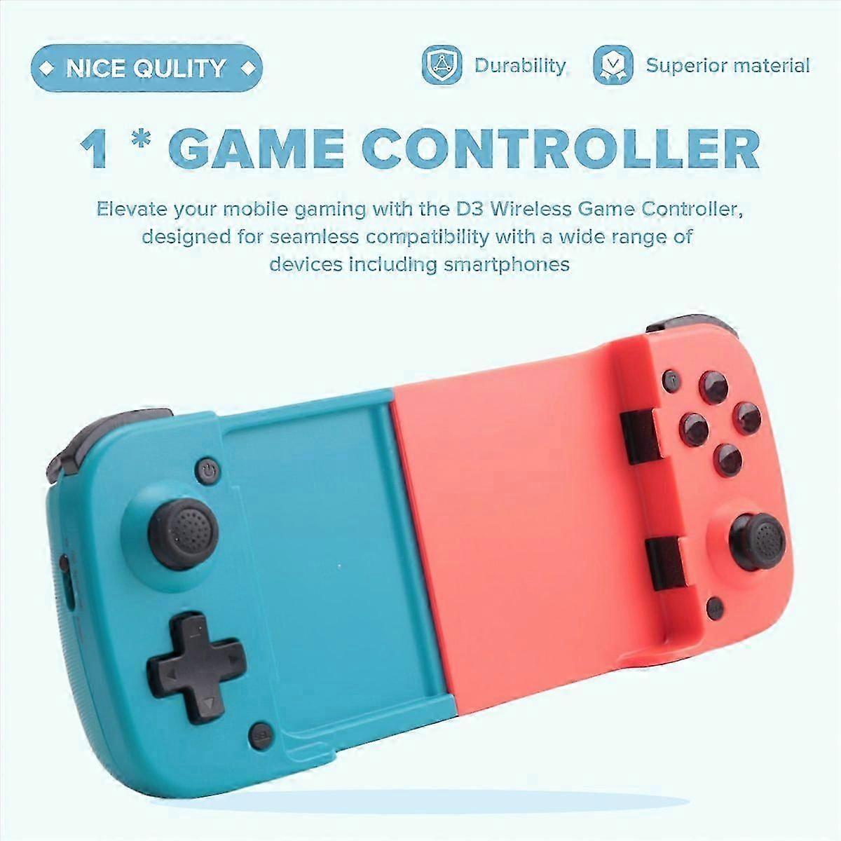 D3 Wireless Stretchable Game Controller Bluetooth 5.0 Mobile Phone Gamepad Controller for Android IOS,A