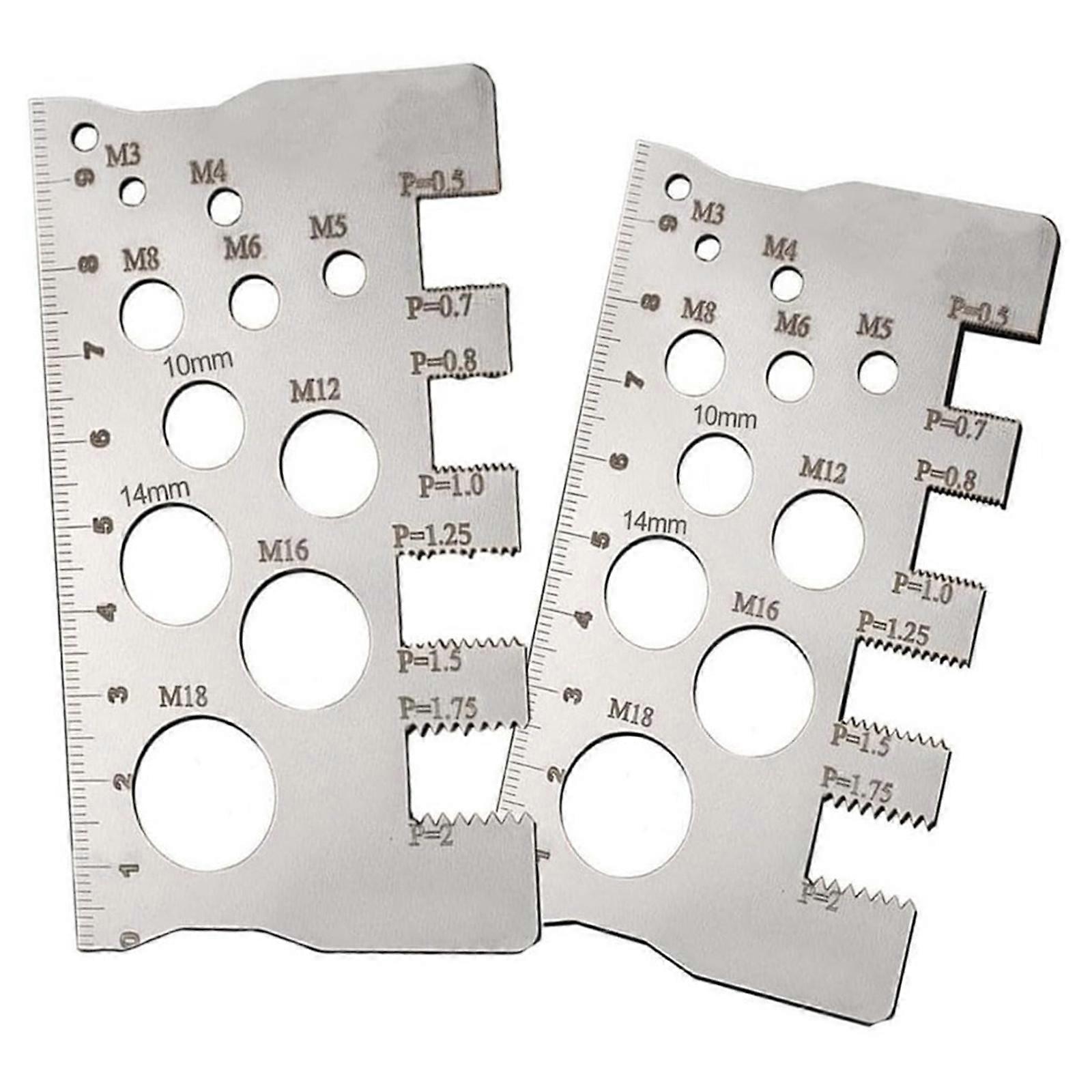 High Accuracy 1mm Measurement Device Screw Wire Size Detector Plastic Construction Engineers Essential Tool Multicolor