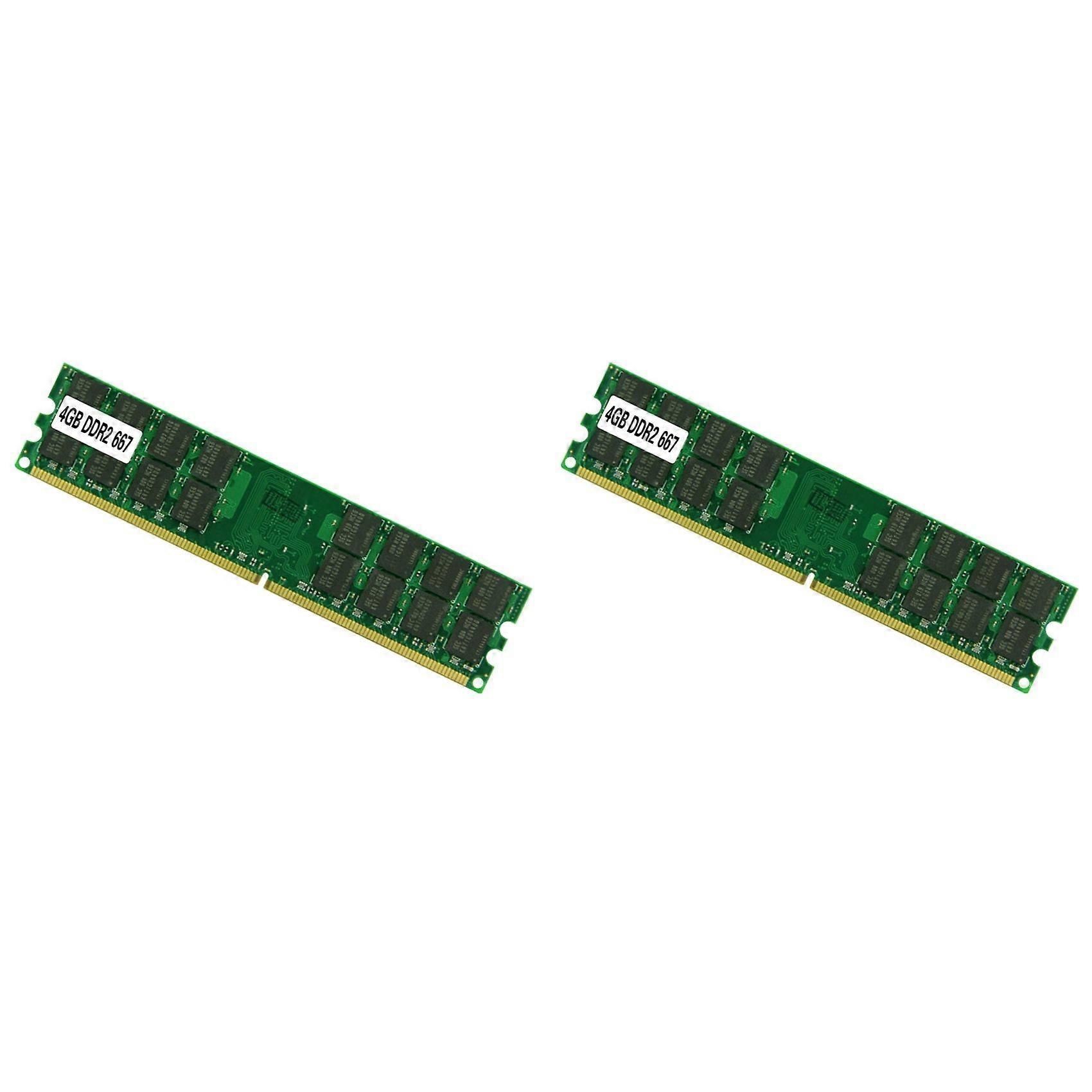 2X DDR2 4GB Large Capacity Memory RAM 240PIN PC2-5300 667MHz High Frequency Memory Module for Desktop Computer