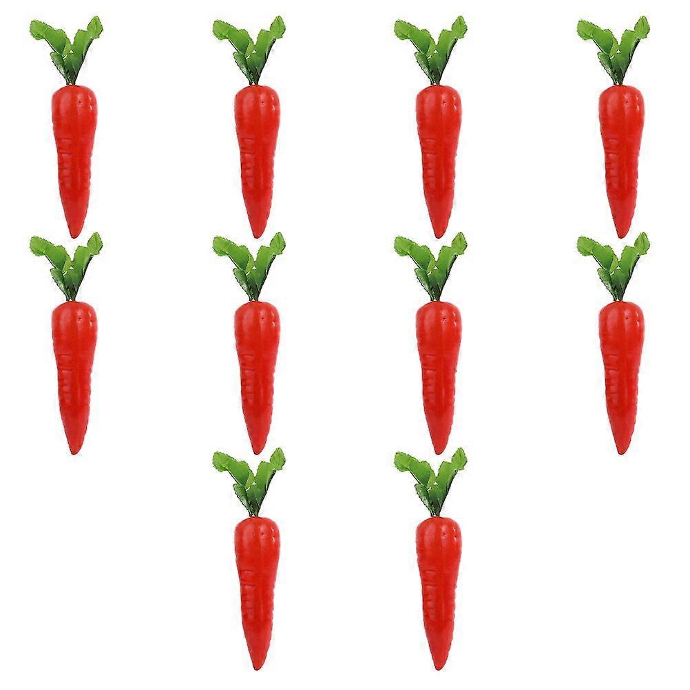 10PCS Artificial Easter Party Carrot Party Decor Ornament Craft Easter Carrot