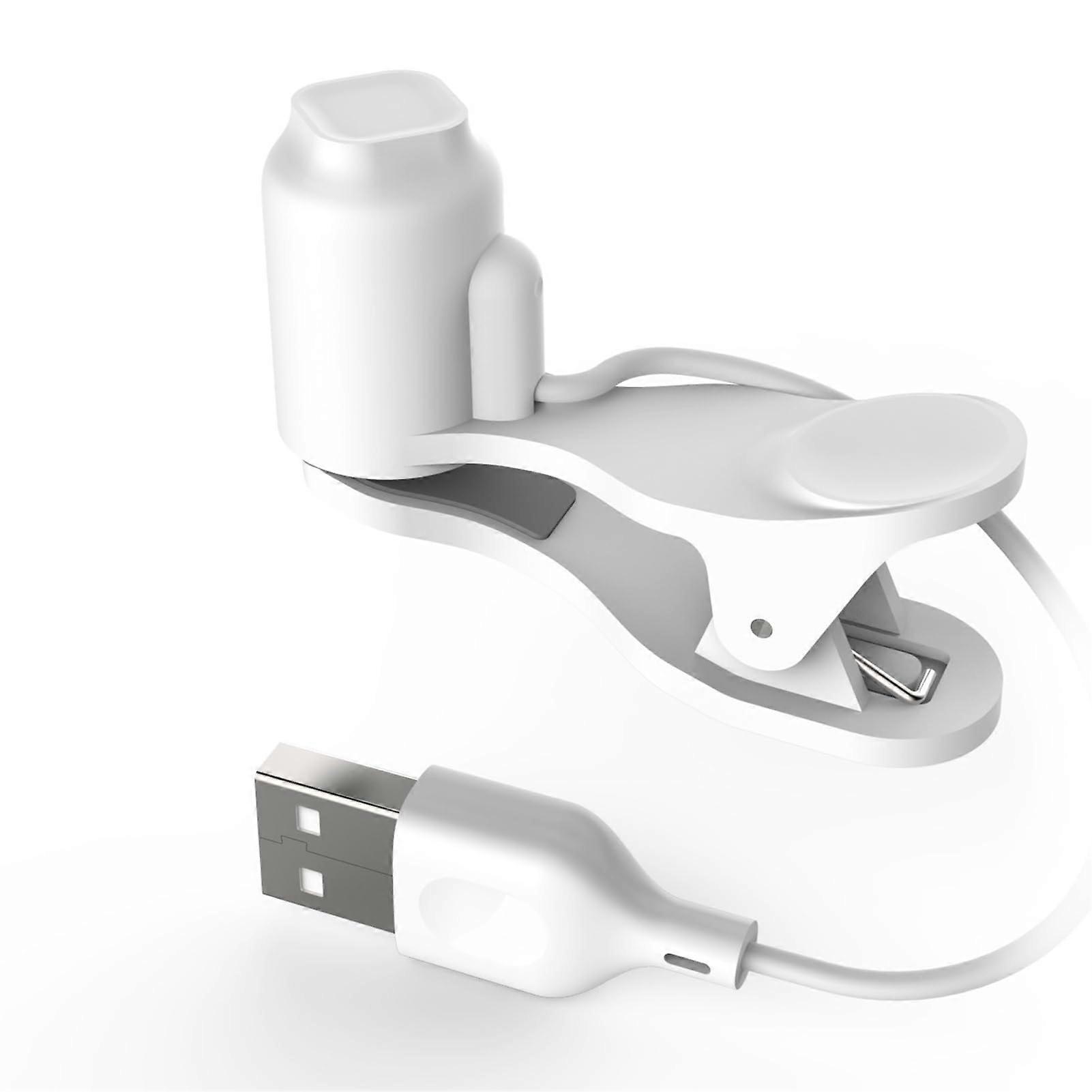 Silent Auto Clicker with Adjustable Speed for Mobile and Desktop, White Quiet Clicking Device