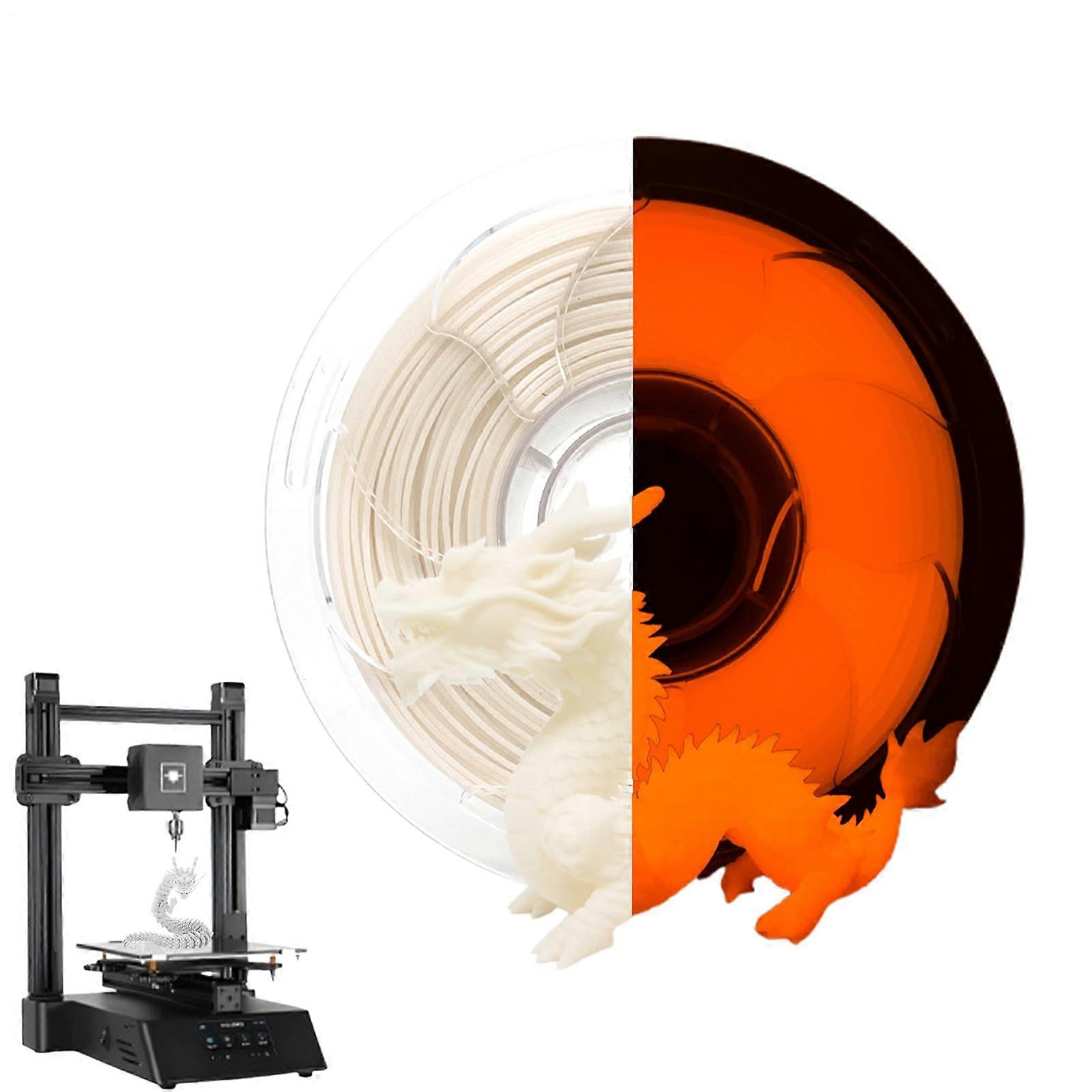 Glow in the Dark 3D Printer Filament PLA, Multicolor 1kg Spool,  Precision Luminous Printing