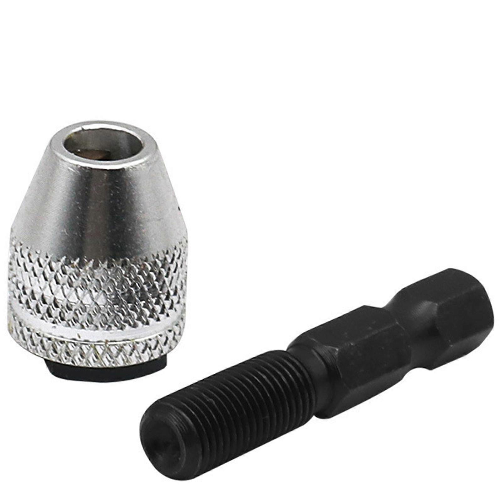 Impacting Drill Adapter Drill Bit Adapter for Impacting Driver Converters Keyless Drill Chuck Adapter 0.3-3.5mm Multicolor