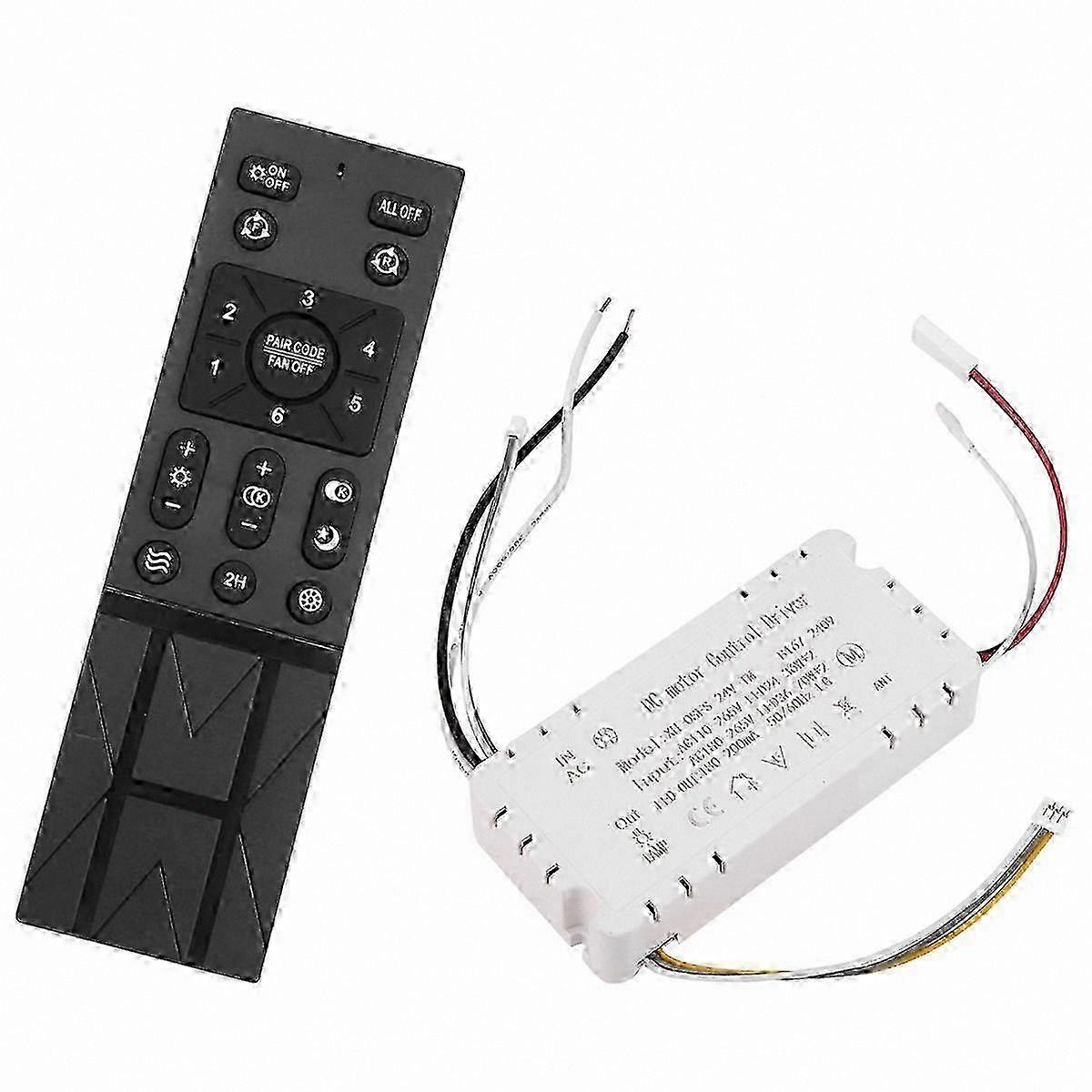 Ceiling Fan Remote Control Kit with 6 Speed Settings for 110-265V Systems