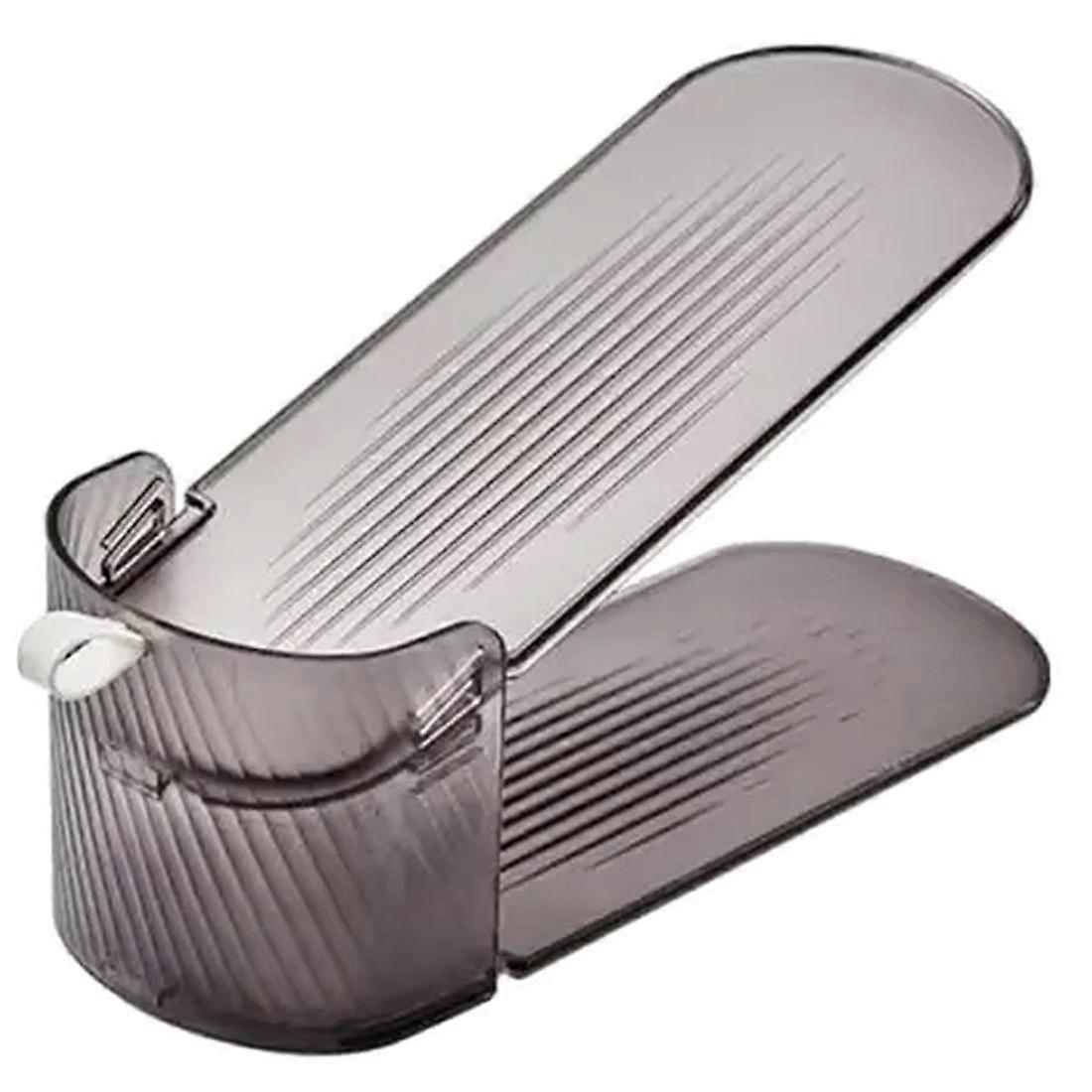 10Pcs Integrated Shoe Support Shoe Cabinet Storage Shoe Storage Rack Space-Saving Removable Double-Layer Adjustable B