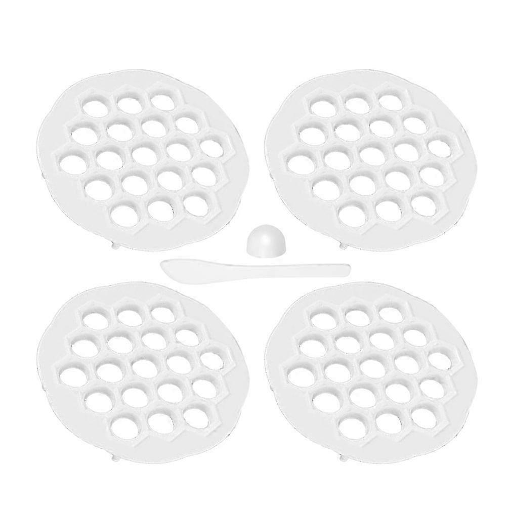 Dumpling Mold Kitchen Tool Compact Storage 4Sets White Dumpling Maker