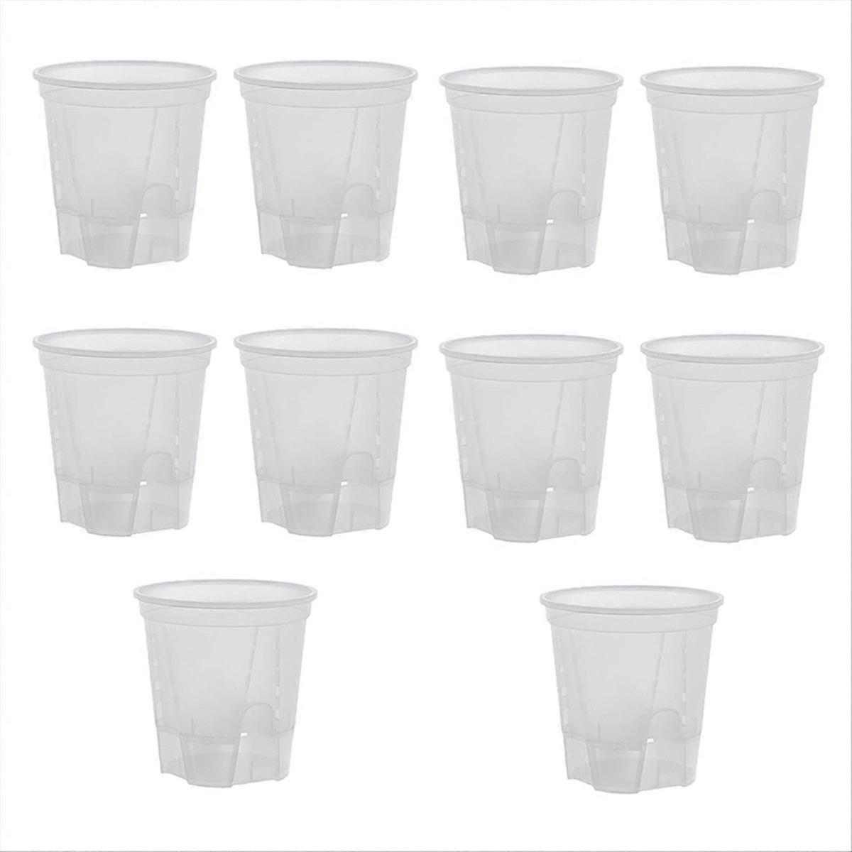 Transparent Plastic Garden Pots Self Watering 