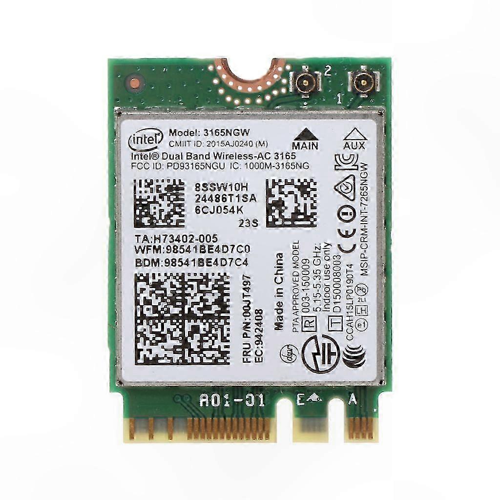 Módulo Dual Band Wireless-AC 3165NGW para Laptops e Notebooks