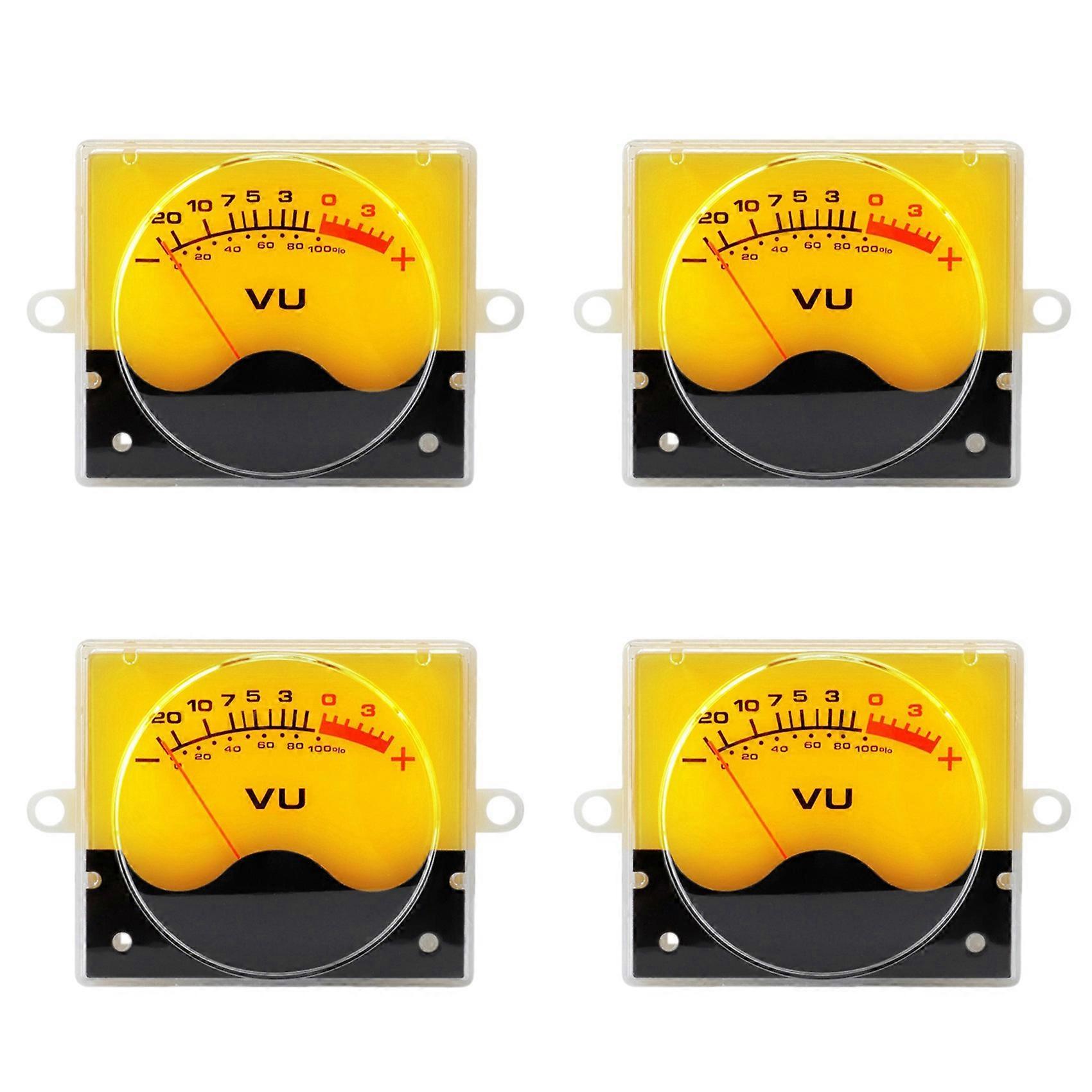 4X P-55SI High Precision VU Meter Head DB Meter Amplifier Audio Panel Level Meter with Backlight