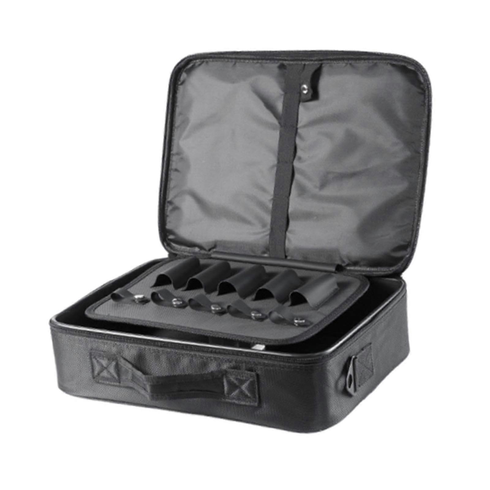 Professional Barber Tool Bag with Shoulder Strap, Waterproof Hairdressing Organizer Case, Medium