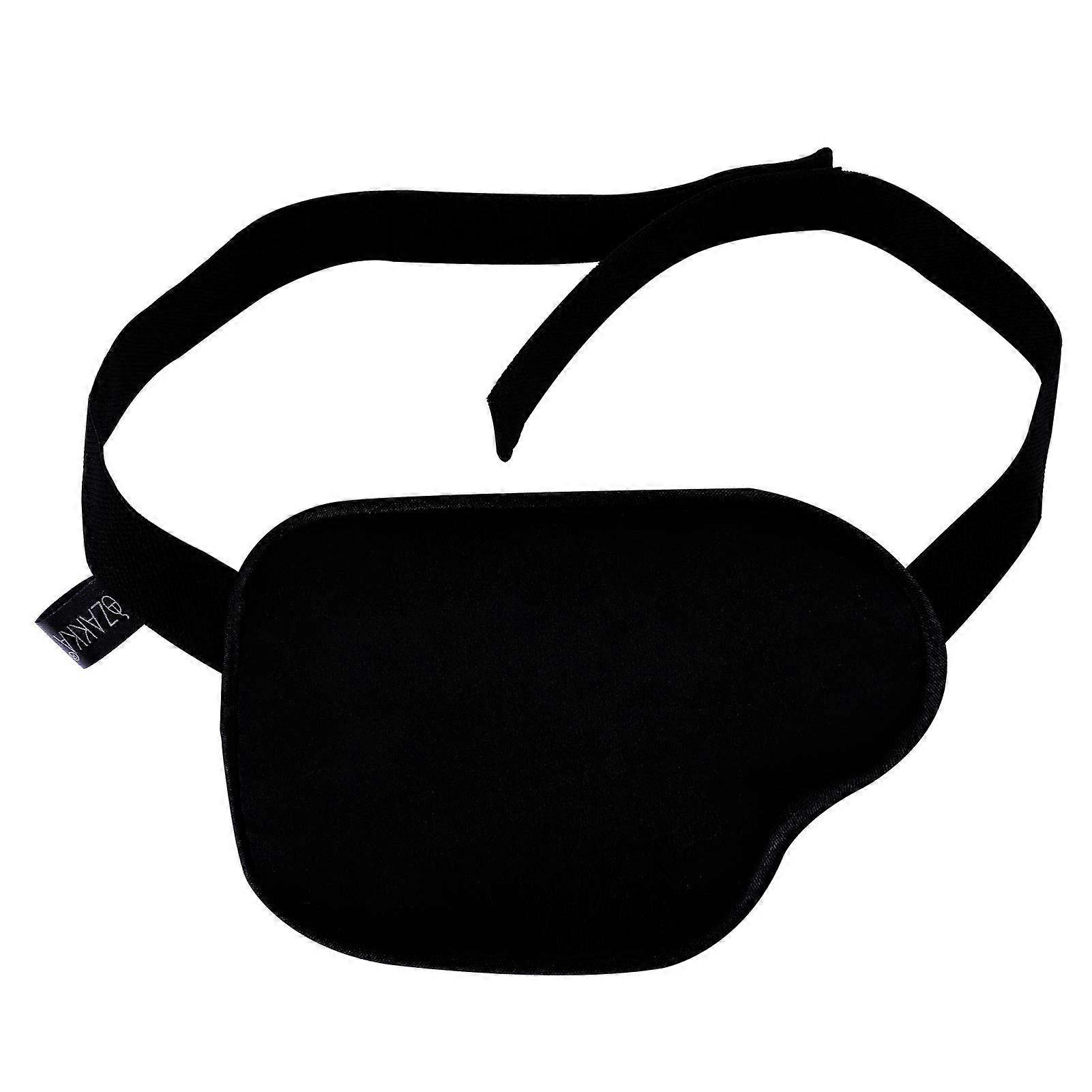 Eye Patch for Adults Right Side Black for Amblyopia and Strabismus Treatment Adjustable Buckle