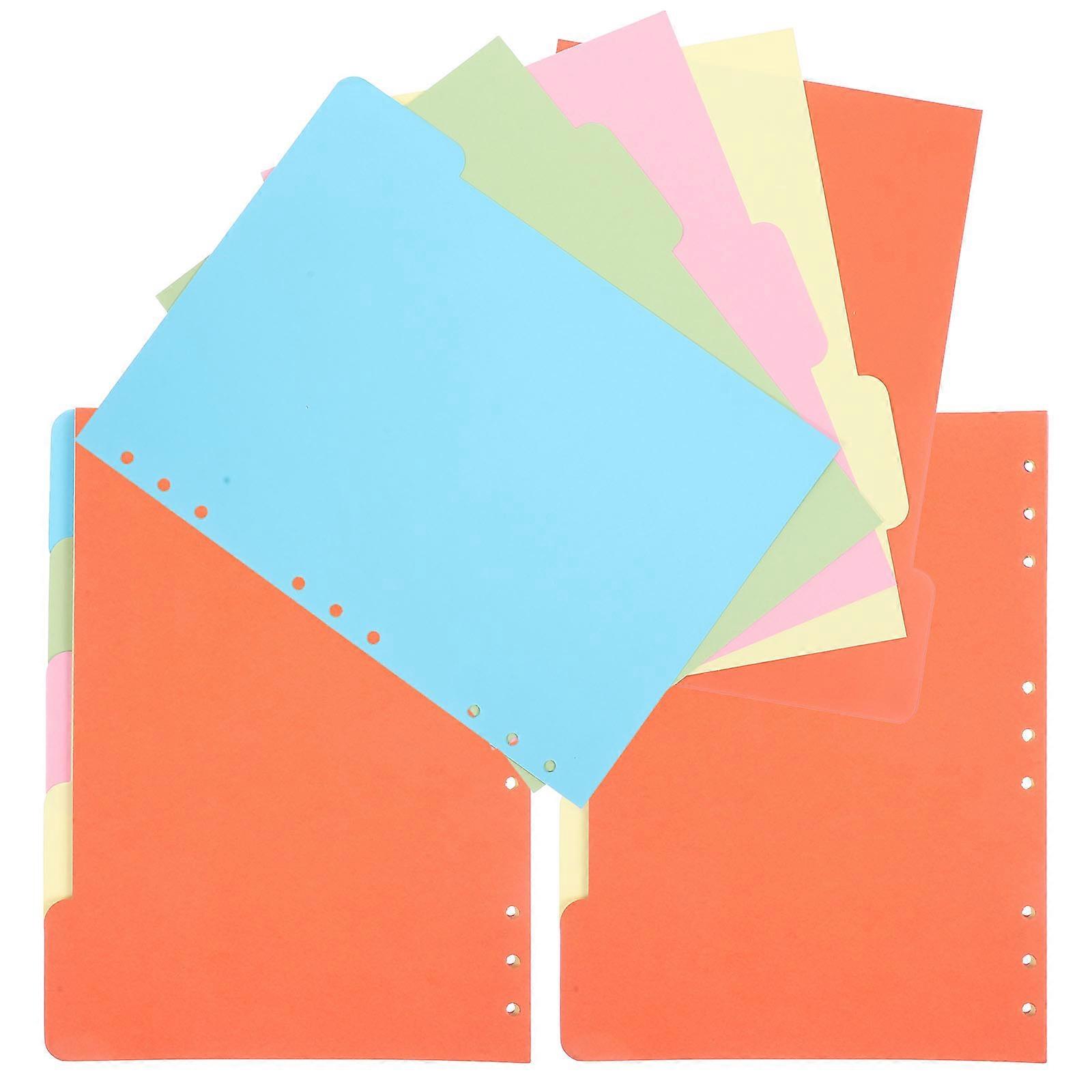 Binder Dividers Assorted Color Paperboard for Notebook 15Pcs Set