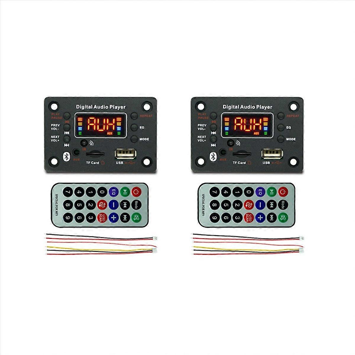 2X MP3 Player Module Bluetooth-Compatible JQ- with Power Amplifier Decoder Board Amplifier Car FM Ra