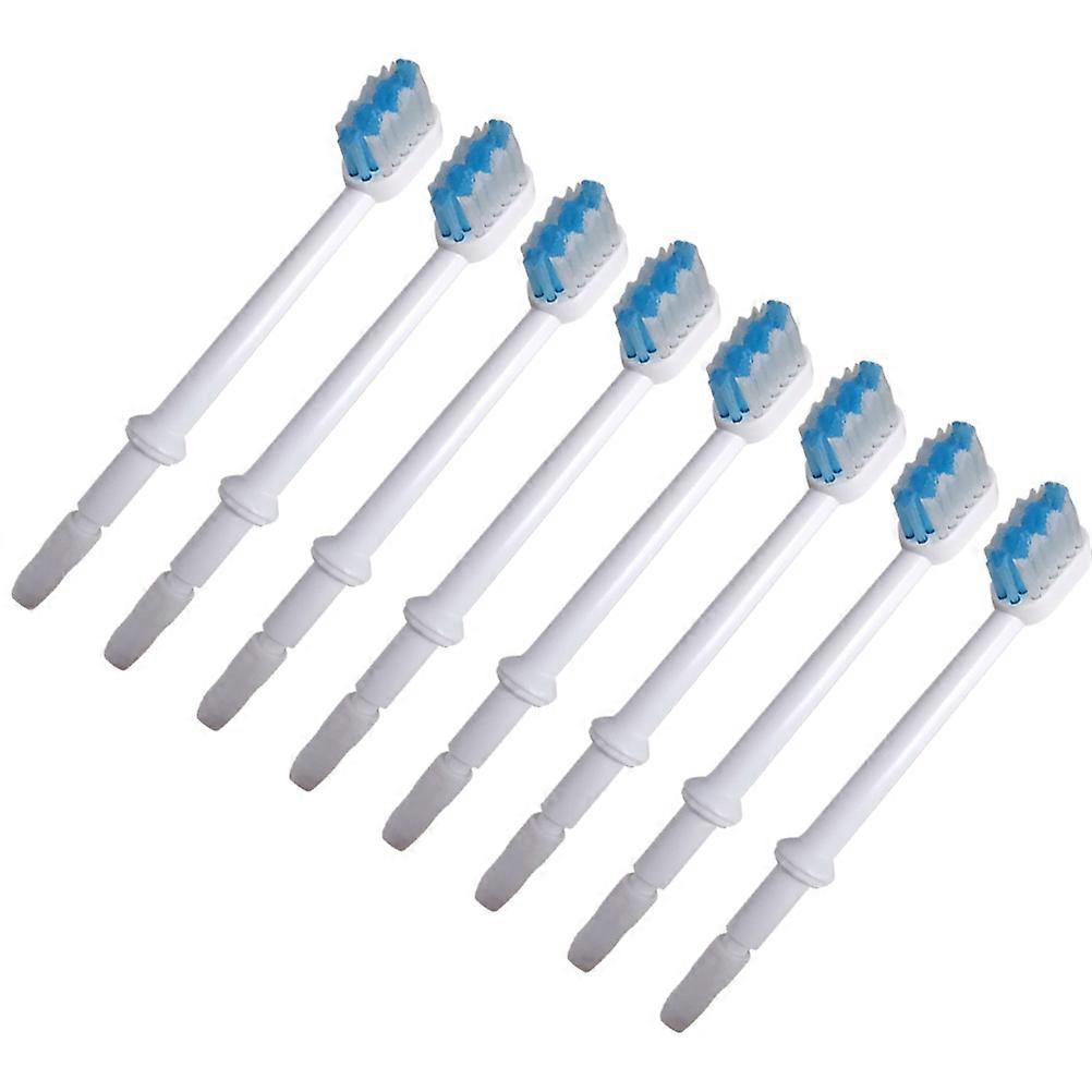 Oral Irrigator Replacement Brush Heads 8Pcs White for Effective Cleaning