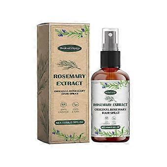 Spray per la crescita dei capelli al rosmarino, nutriente per il cuoio capelluto, massaggia i capelli per una crescita più scura e folta