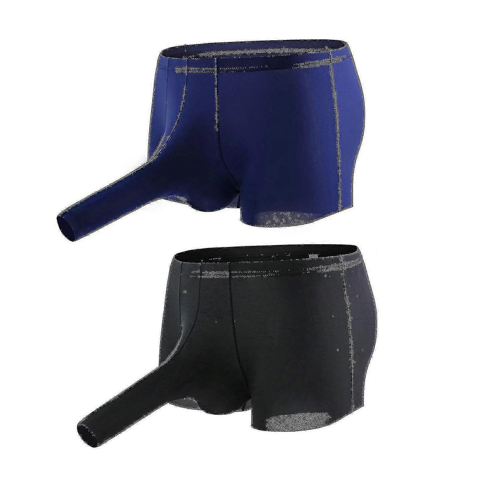 U Shape Elephant Trunk Panties For Men - 2 Pack Boxer Shorts