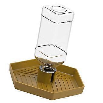 Distributore d'acqua per rettili con alimentazione automatica dell'acqua, ciotola antiscivolo per tartarughe e lucertole, grande giallo