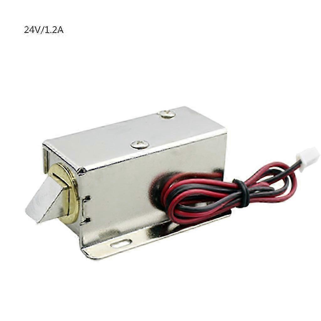 Slim 24V DC Electromagnetic Cabinet Lock, 1.2A Intelligent Security