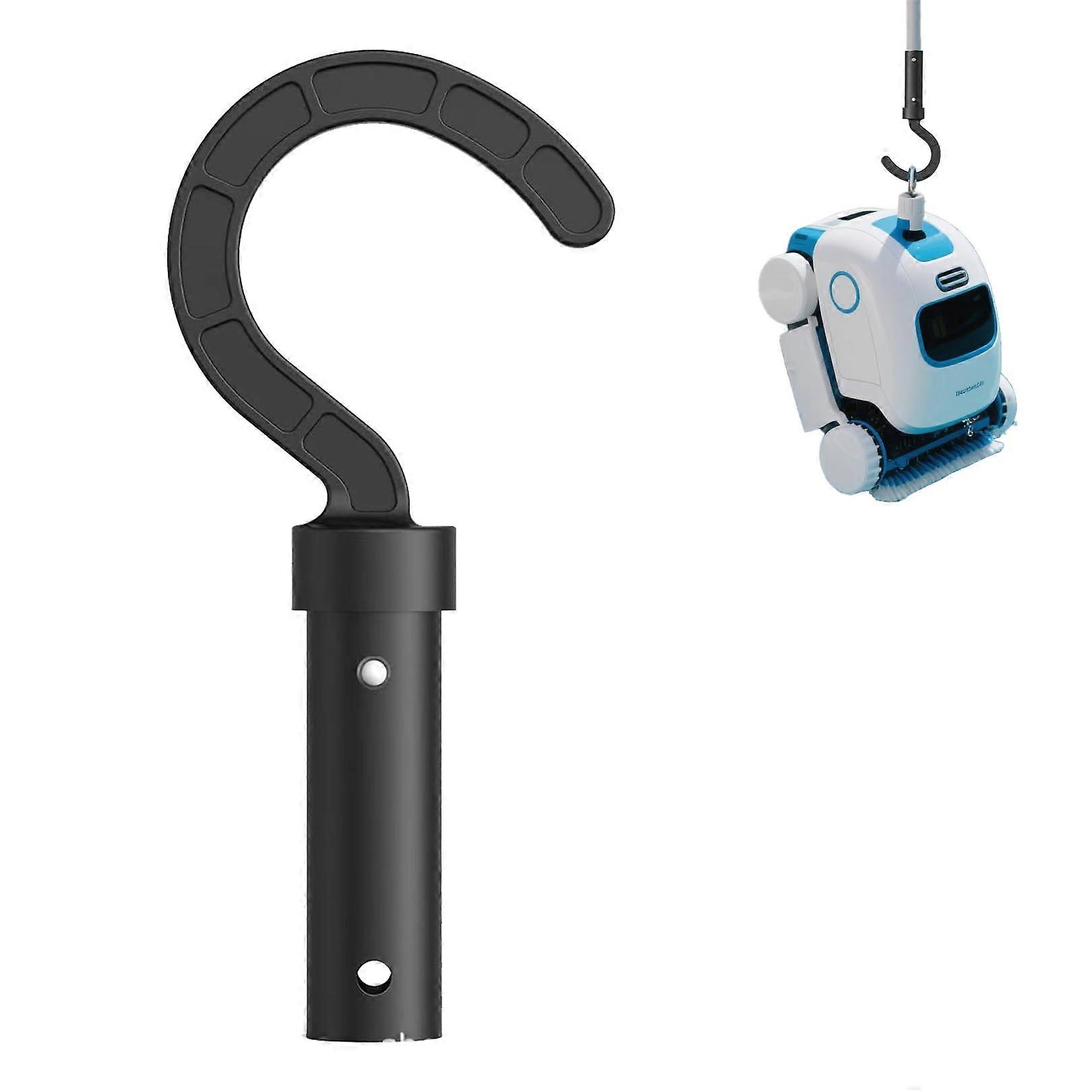 Pool Robot Hook for Telescopic Pole, Black Replacement Accessory for Fast Robot Retrieval