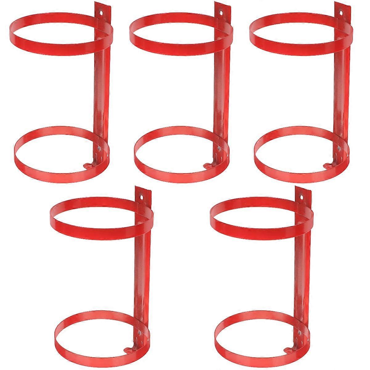 5pcs Fire Extinguisher Bracket Mounting Fire Extinguishers Rack Fire Extinguisher Wall Hook