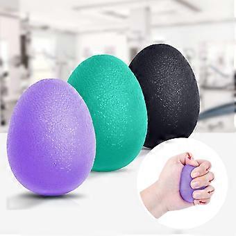 Handgreppsstyrketränare, stresslindringsboll, handledsrehabiliteringsterapi handgreppsutrustning boll mjuka verktyg - set med 3 fingermotståndsövningsklämmor