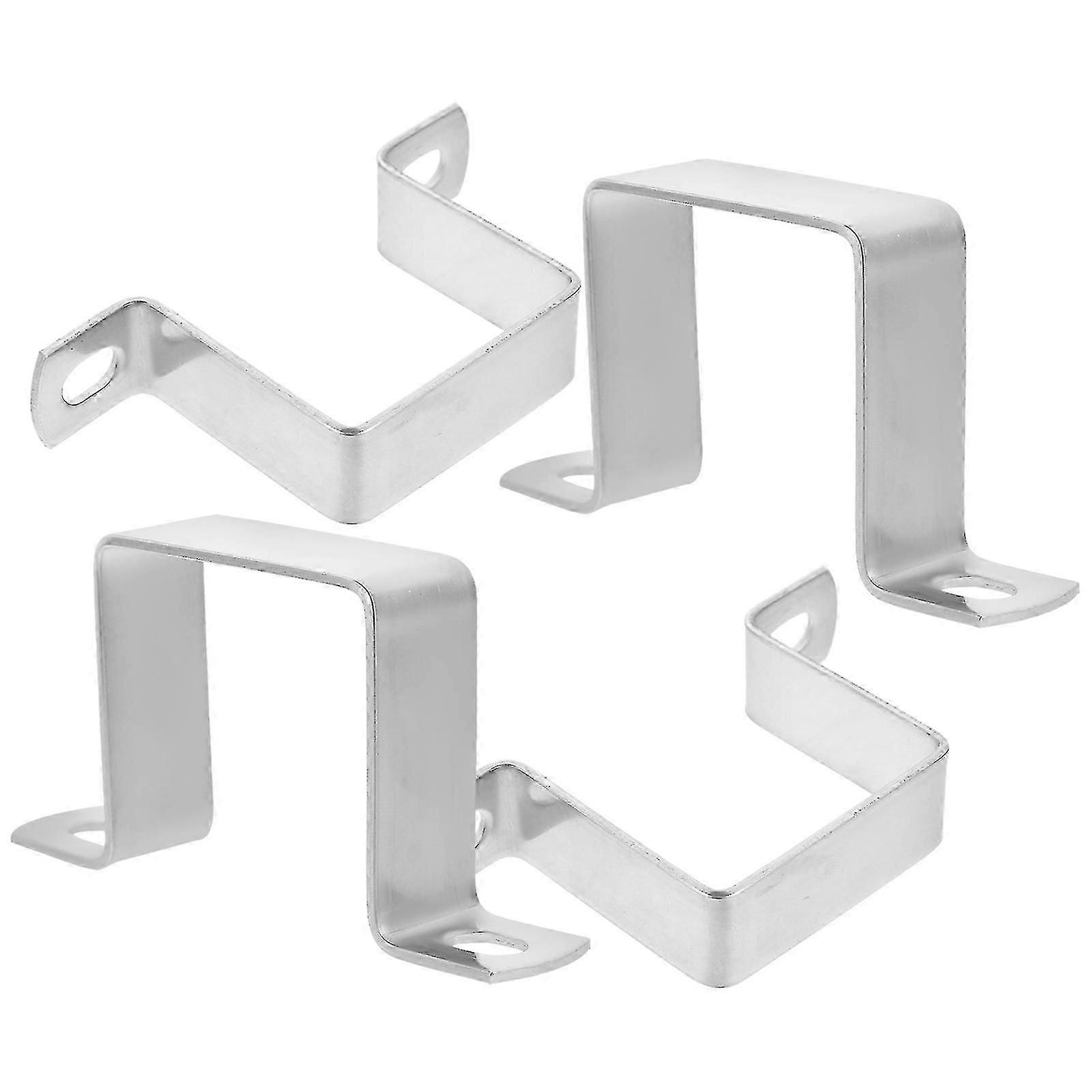 Square Clamp Bracket 2x2 Inch 4Pcs Rust Weather Resistant For Plumbers Construction Workers