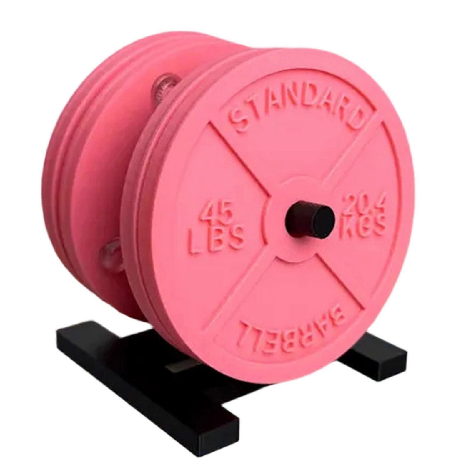 Creative Weight Plate Coasters with Holder for Drinks and Table Use