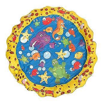 Water Sprinkler Pad PVC Water Mat for Kids Playing Outdoor Summer Fun Toy