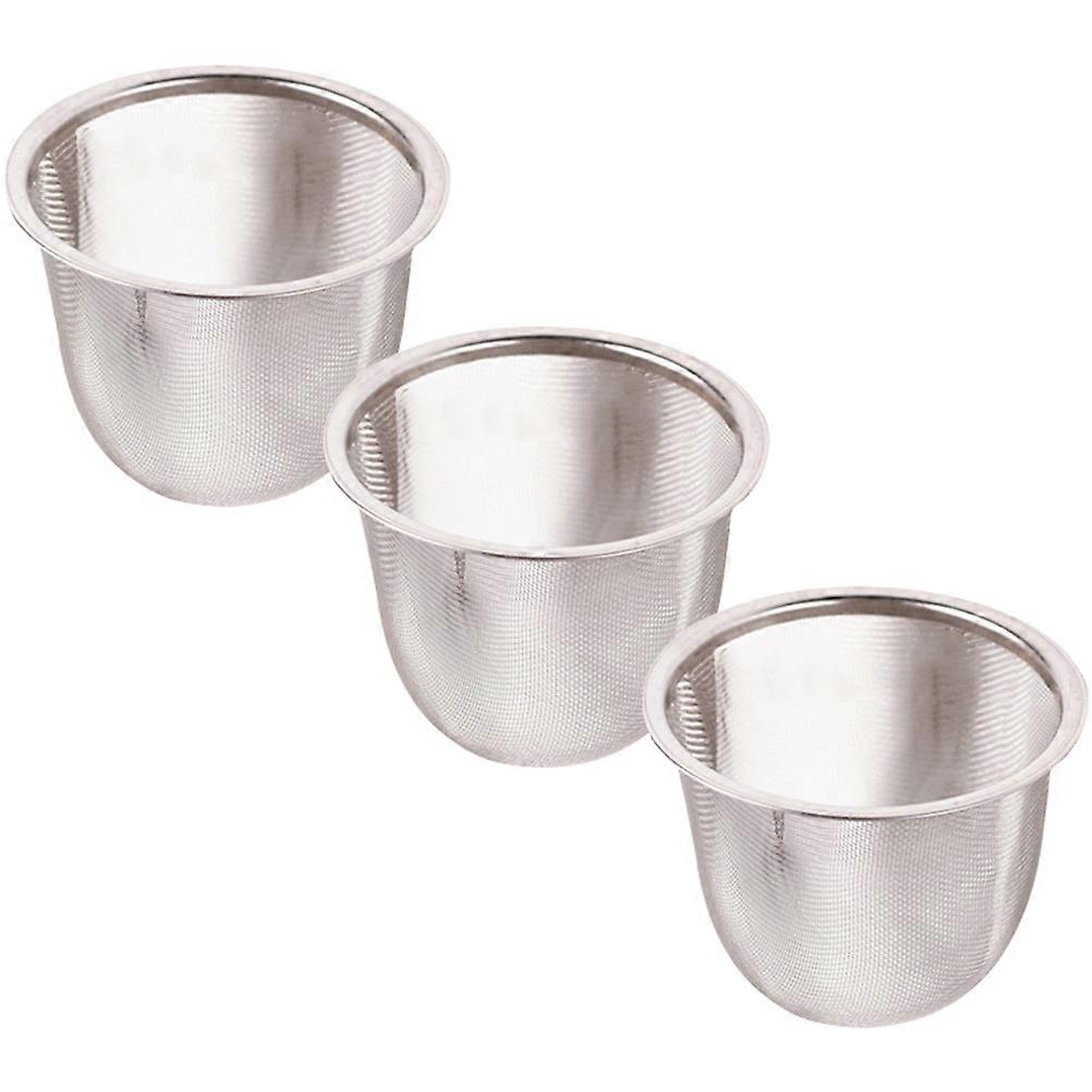 3pcs Stainless Tea Strainer Insert Tea Infuser Tea Pot Accessories Tea Filter Mesh