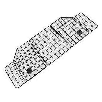 Barrera de coche ajustable de hierro negro para coche Trifold para SUV Sedán Hatchback