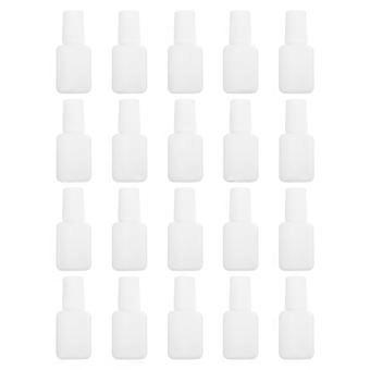 20 stuks glazen containers Nagellak Opbergfles Hervulbare Nagelolie Flesjes Witte Nagellak Tubes Nagellak Container